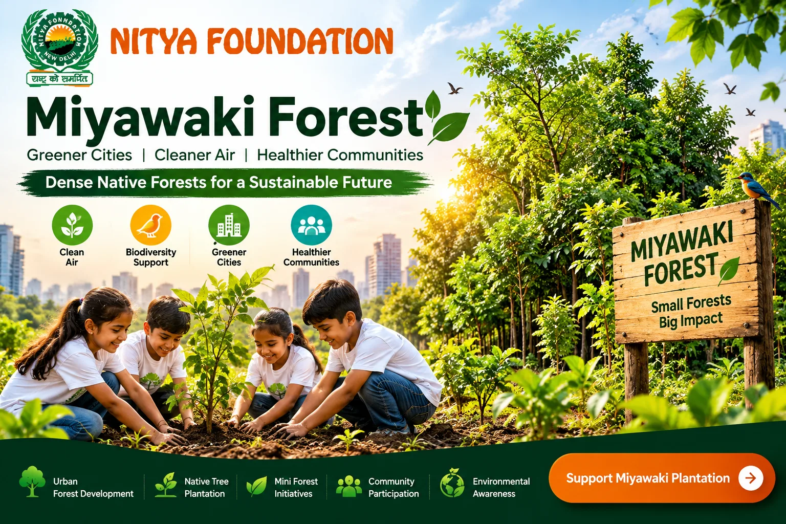 Miyawaki Forest NGO in India: Creating Native Urban Forests for a Greener Future
