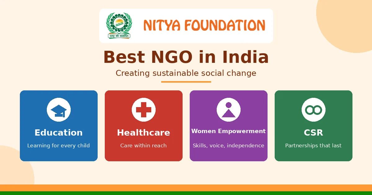 Best NGO in India for Education, Healthcare, Women Empowerment and CSR | Nitya Foundation